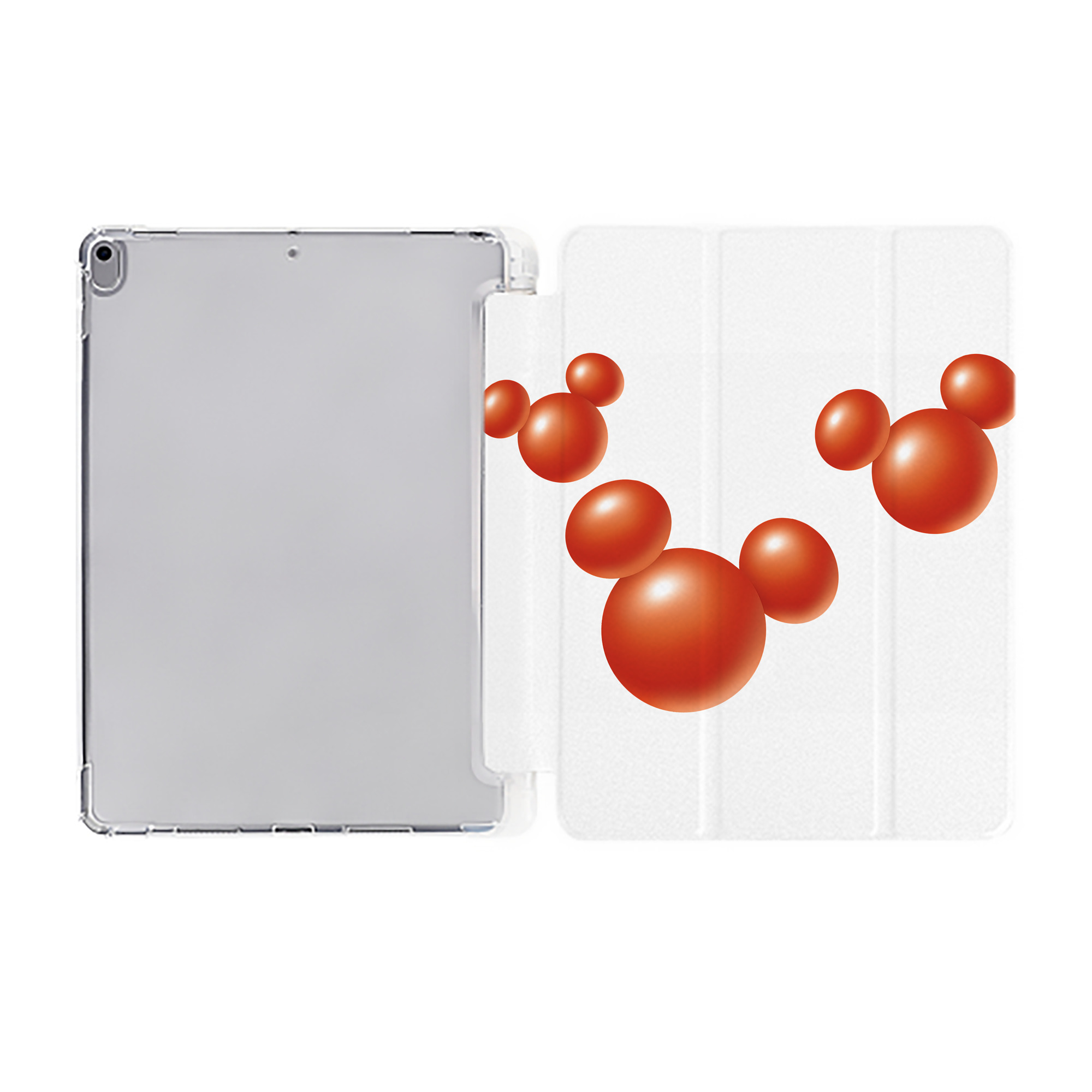（画像用） ミッキーマウス Mickey Mouse IPad ケース ペン収納付き 三つ折りスタンド PUレザー×シリコン 対応機種9.5/10.5/10.9インチ
